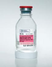 High-osmolar agents have been replaced with low-osmolar agents such as iopamidol (Isovue) to lessen the risk of contrast-induced nephropathy.
