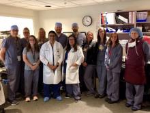 The cath lab staff UH Portage Medical Center.
