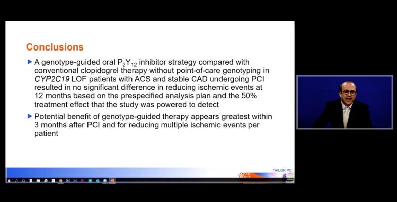 Naveen Pereira, M.D., co-principal investigator of the TAILOR-PCI study, explaining the conclusions of the late-breaking trial data during the virtual ACC20 meeting. #ACC20 #ACC2020